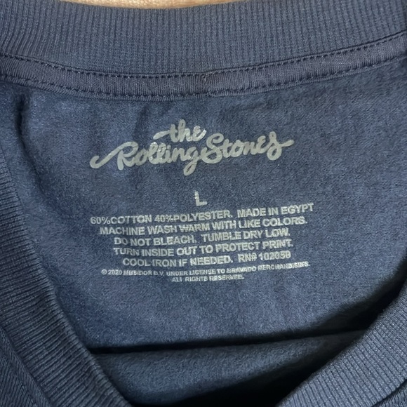 Rolling Stones brand sweater in slate blue - Picture 4 of 7